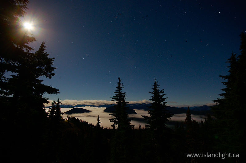 A Moonlight Night on Mount Washington - Mount Washington Nighttime Landscape photo