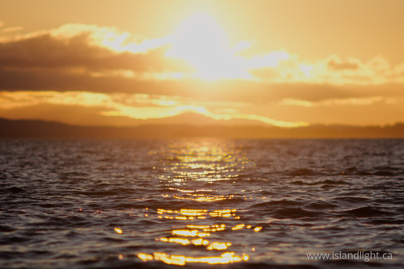 Sunrise on the Water - Cortes Island Ocean photo