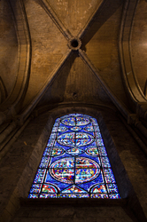 Chartres Window - Chartres Cathedral photo