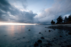 Looking North ~ Seascape  Photo from Cortes Island Canada.
