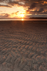Tideflat Sandscape - Cortes Island Sunset photo