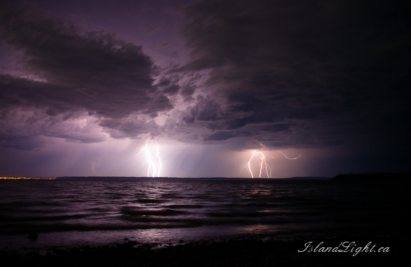 Electric Storm ~ Lightening Photo from Quadra Island Canada.