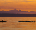 Evening Paddle - Kayak photo from Smelt Bay Cortes Island BC, Canada