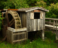 Welcome to Lund - Waterwheel photo from  Lund British Columbia, Canada